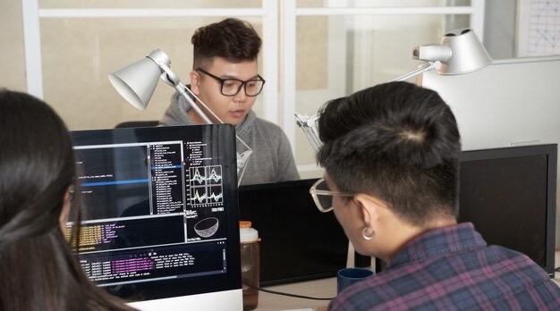 Teamwork of talented programmers